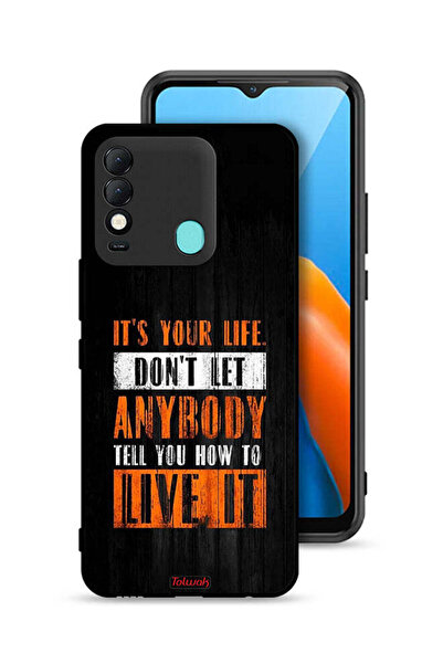 Tolwak غطاء حماية لهاتف تكنو سبارك 8 "Its Your Life"
