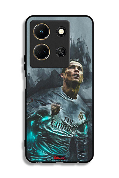 Tolwak غطاء حماية لهاتف إنفينيكس نوت 30 برسومات كريستيانو رونالدو