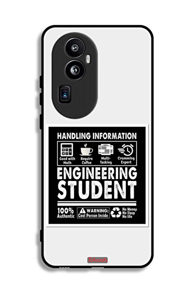 Tolwak غطاء حماية لهاتف Oppo Reno10 Pro Plus - ملصق طالب هندسة