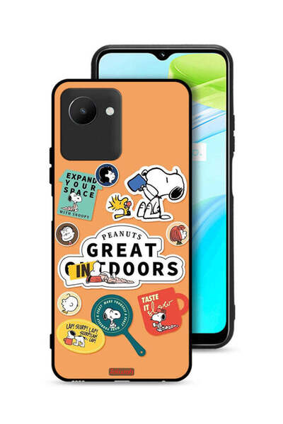 Tolwak غطاء حماية لهاتف Realme C30s بملصقات الفول السوداني