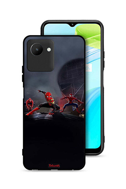 Tolwak Realme C30s Protective Case Cover Three Spiders