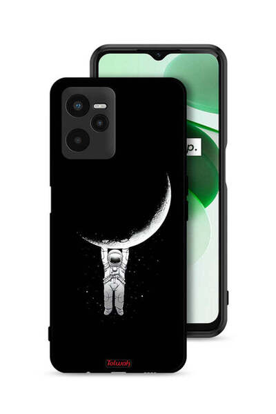 Tolwak غطاء حماية لهاتف Realme C35 معلق على سطح القمر