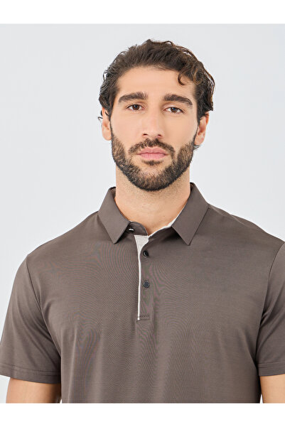 Styli Contrast Placket Regular Fit Polo T-Shirt