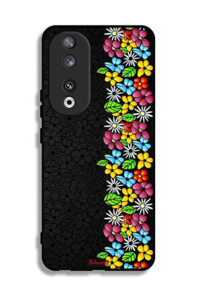 Tolwak غطاء حماية لهاتف Honor 90 من مجموعة Flowers Line