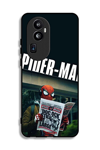 Tolwak غطاء حماية Oppo Reno10 Pro Plus بتصميم سبايدرمان يقرأ جريدة