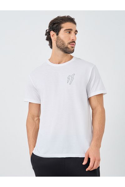 Styli Slogan Print Round Neck Oversized T-Shirt