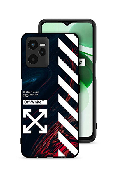 Tolwak Realme C35 Protective Case Cover Off White Sticker