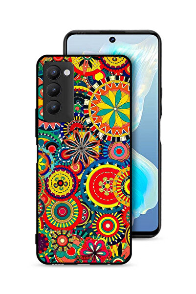 Tolwak غطاء حماية لهاتف تكنو كامون 18 بنمط ماندالا ملون