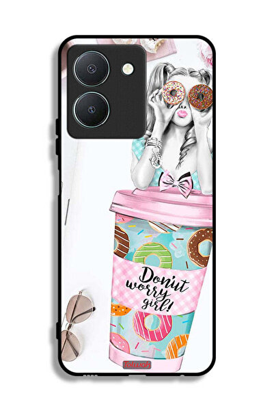 Tolwak غطاء حماية لهاتف Vivo Y36 5G - فتاة دونات ووري