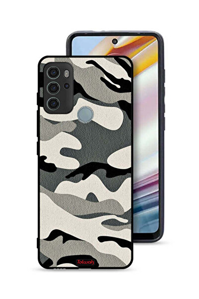 Tolwak غطاء حماية لهاتف موتورولا موتو جي 60 إس بتصميم مموه