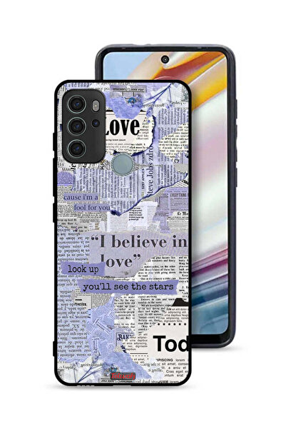 Tolwak غطاء حماية لهاتف موتورولا موتو جي 60 إس - قطع من الصحف