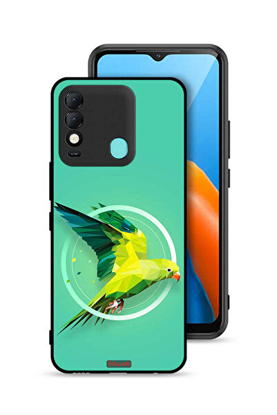 Tolwak غطاء حماية لهاتف تكنو سبارك 8 بتصميم فن تجريدي ببغاء