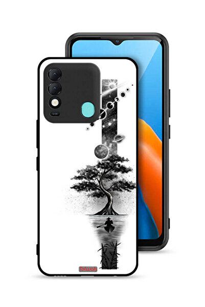 Tolwak غطاء حماية لهاتف Tecno Spark 8 بتصميم فن الأرض والفضاء