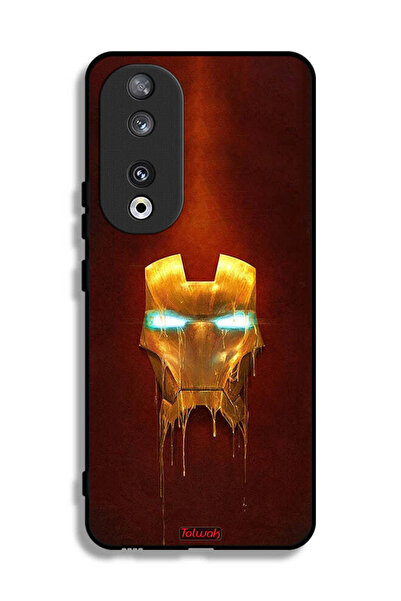Tolwak غطاء حماية لهاتف Honor 90 من Iron Man Marvel Comics