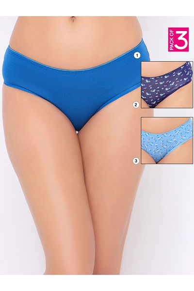 Clovia By Styli Pack of 3 - Printed Hipster Briefs
