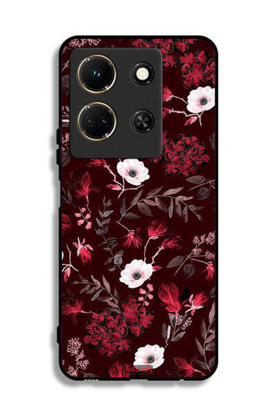 Tolwak غطاء حماية لهاتف إنفينيكس نوت 30 بنقشة زهور صغيرة وأوراق استوائية