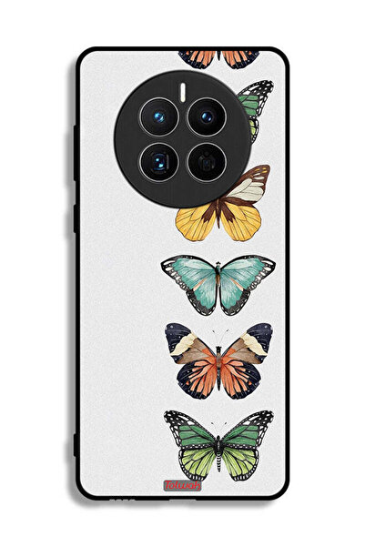 Tolwak غطاء حماية لهاتف هواوي ميت 50E بنقشة أربع فراشات