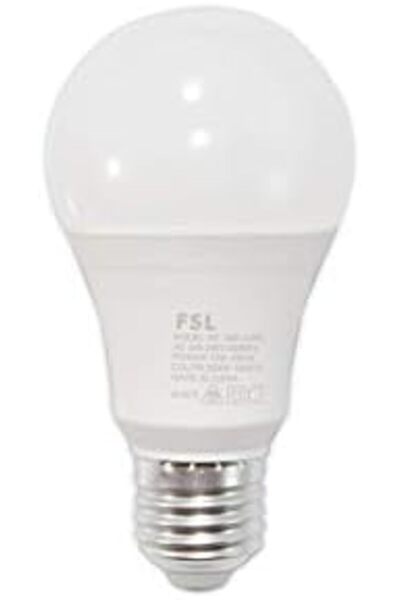 FSL لمبة LED A60 12 واط E27 تيار متردد 220-240 فولت أبيض/أبيض دافئ/أصفر (سعر العبوة) (أصفر 3000 كلفن)