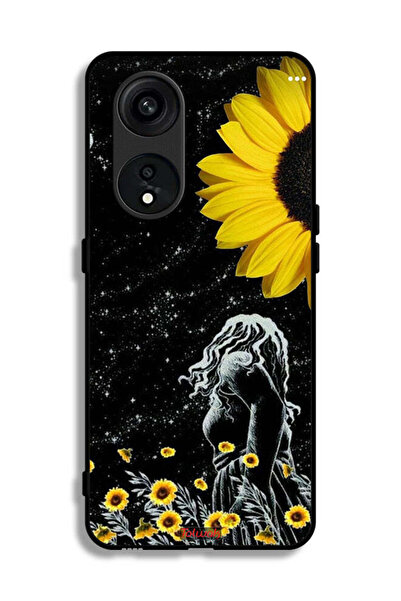 Tolwak غطاء حماية لهاتف Oppo Reno 8T 5G، فتاة تنظر إلى فن القمر