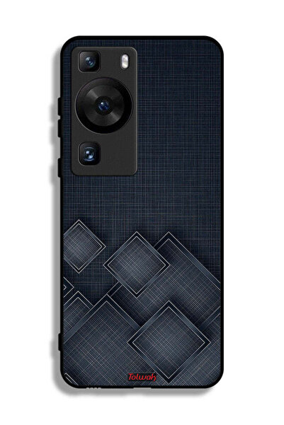 Tolwak غطاء حماية لهاتف هواوي بي 60 بنقشة مربعات على القماش
