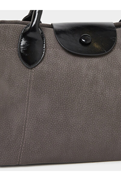 Styli Solid Tote Bag with Contrast Dual Handle