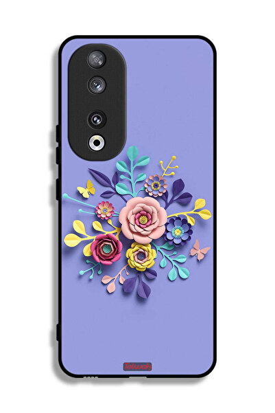 Tolwak غطاء حماية لهاتف Honor 90 برسومات زهور