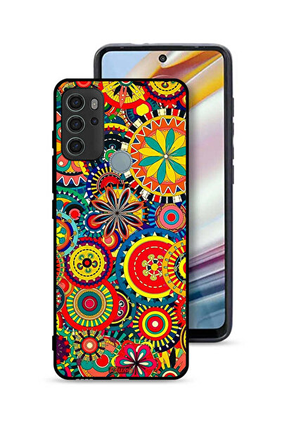 Tolwak غطاء حماية لهاتف موتورولا موتو جي 60 إس بنمط ماندالا ملون