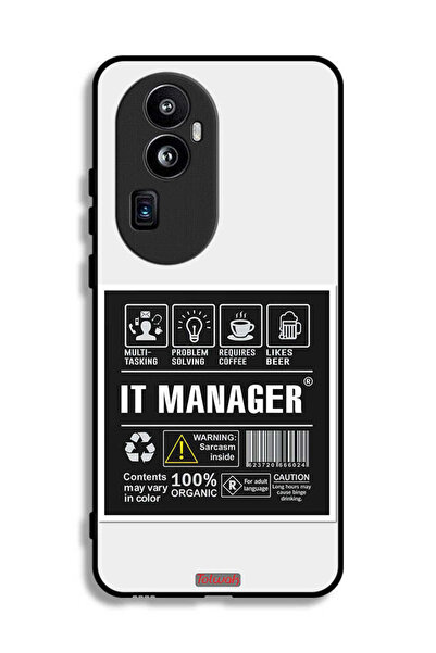 Tolwak غطاء حماية لهاتف Oppo Reno10 Pro Plus - ملصق مدير تكنولوجيا المعلومات