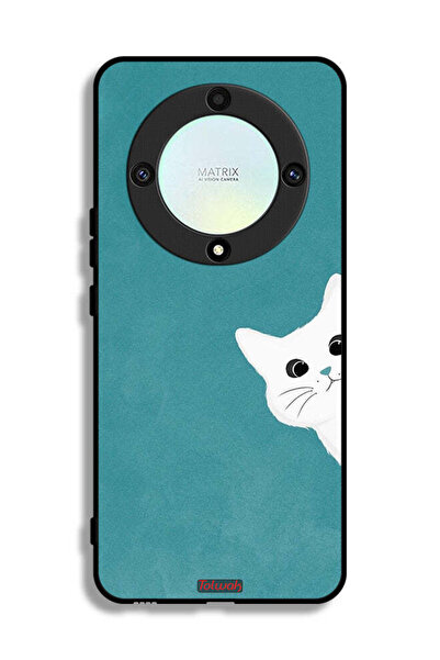 Tolwak غطاء حماية لهاتف Honor X9a بتصميم قطة