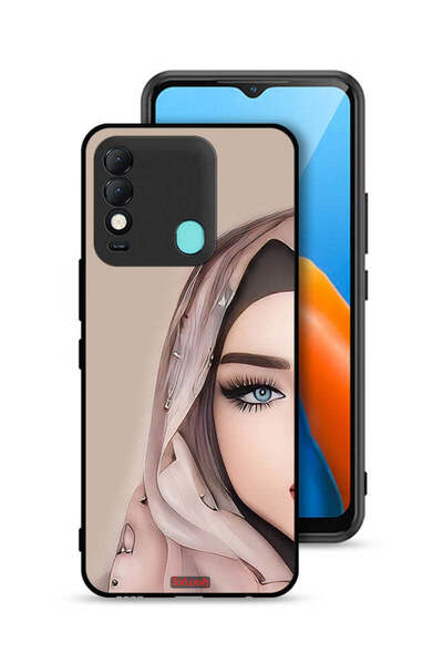 Tolwak غطاء حماية لهاتف تكنو سبارك 8 برسومات فتاة نصف وجه