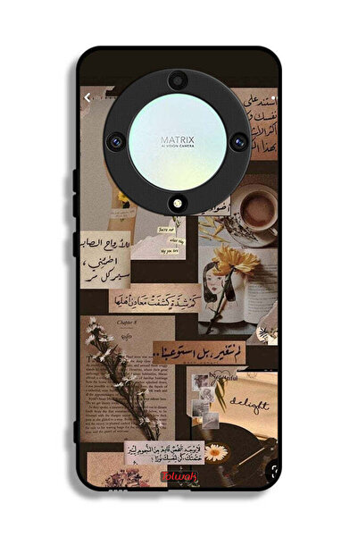 Tolwak غطاء حماية لهاتف Honor X9a بنقشة اقتباسات عربية عتيقة
