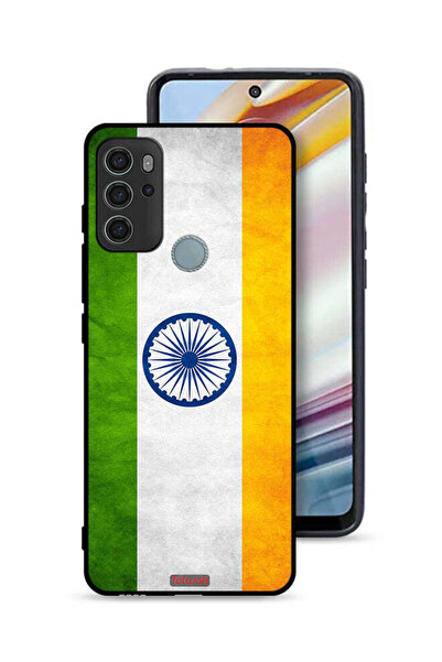 Tolwak غطاء حماية لهاتف موتورولا موتو جي 60 إس بطبعة علم هندي مضيء