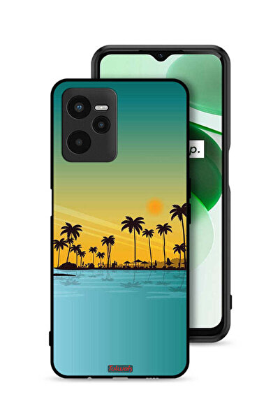 Tolwak غطاء حماية لهاتف Realme C35 بمناظر طبيعية فنية تجريدية