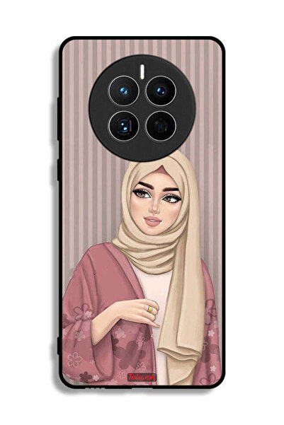 Tolwak غطاء حماية لهاتف هواوي ميت 50E برسومات فتاة محجبة