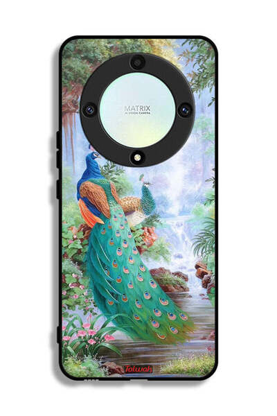 Tolwak غطاء حماية لهاتف Honor X9a بتصميم الطاووس