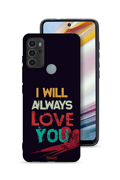 Tolwak غطاء حماية لهاتف موتورولا موتو جي 60 إس - سأحبك دائمًا