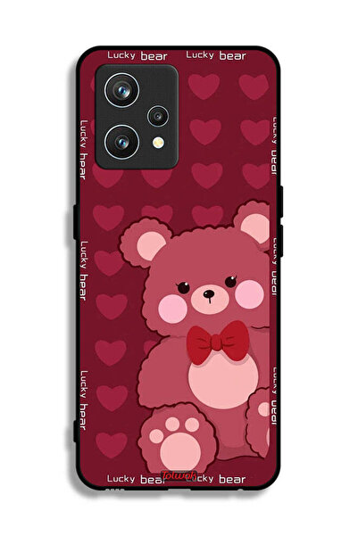 Tolwak غطاء حماية لهاتف Realme 9 Pro Plus بتصميم الدب المحظوظ