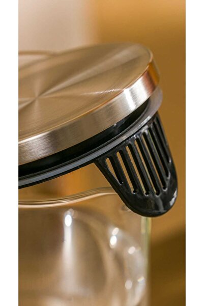 LC Waikiki LCW HOME Renksiz Metal Kapaklı Cam Sürahi 1400 ml