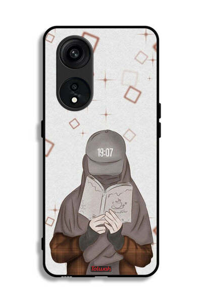 Tolwak غطاء حماية لهاتف Oppo Reno 8T 5G، فتاة تقرأ الفن