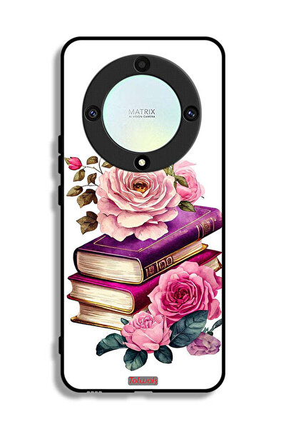 Tolwak Honor X9a Protective Case Cover Roses And Books
