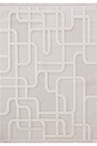 Vivaldi Soho 1088 Krem İskandinav Serisi Salon Oturma Yatak Odası Halısı