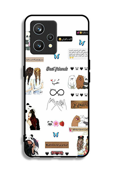 Tolwak غطاء حماية لهاتف ريلمي 9 برو بلس بعبارات وملصقات باللغة العربية