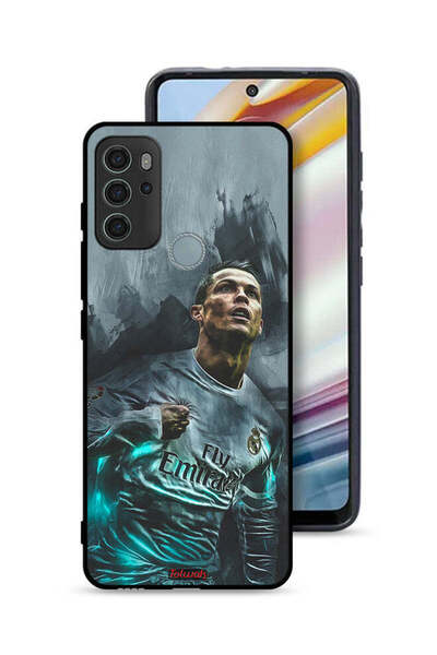 Tolwak غطاء حماية موتورولا موتو جي 60 إس برسومات كريستيانو رونالدو