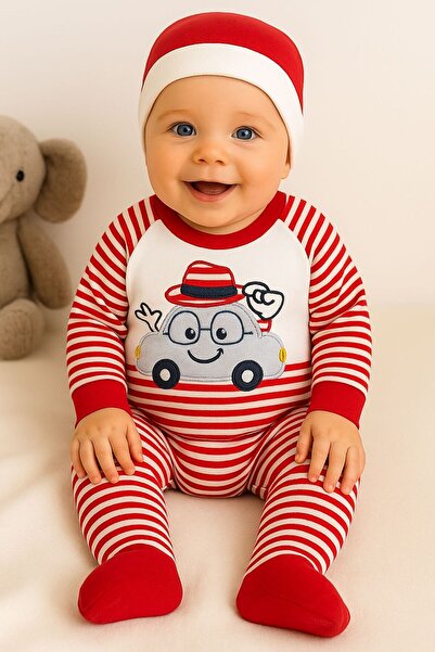 Annora Arabalı Erkek Bebek Tulumu