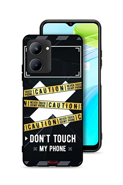 Tolwak غطاء حماية Realme C33 تحذير: لا تلمس هاتفي أبدًا