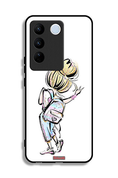 Tolwak غطاء حماية من فيفو S16 بتصميم فتاة العودة إلى المدرسة