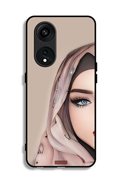 Tolwak غطاء حماية لهاتف Oppo Reno 8T 5G برسم فتاة نصف وجه