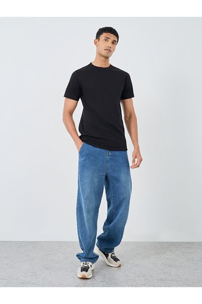 Styli Solid Heavy Jersey Longline T-Shirt