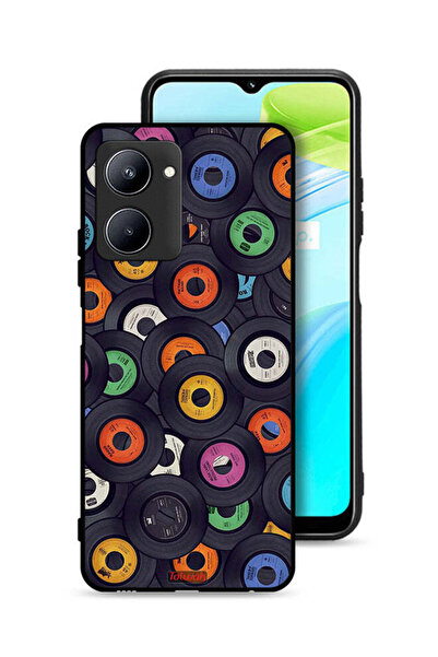 Tolwak غطاء حماية Realme C33 بنمط أقراص مضغوطة