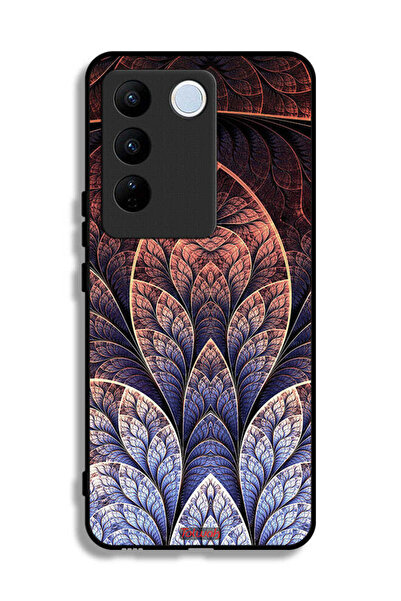 Tolwak غطاء حماية Vivo V27 Pro بتصميم زهور كسورية تجريدية